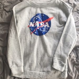 Sweater with NASA logo on the front